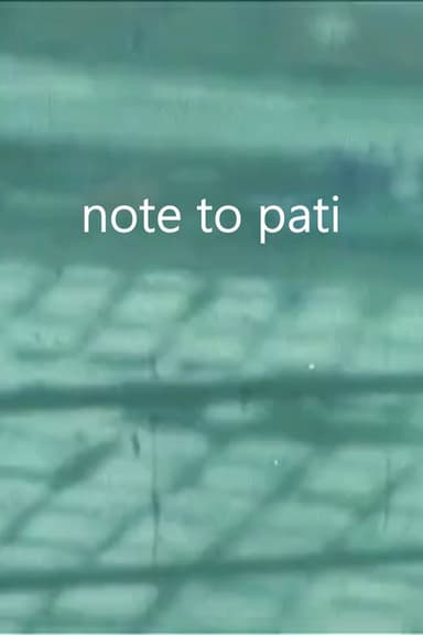 Note to Pati poster