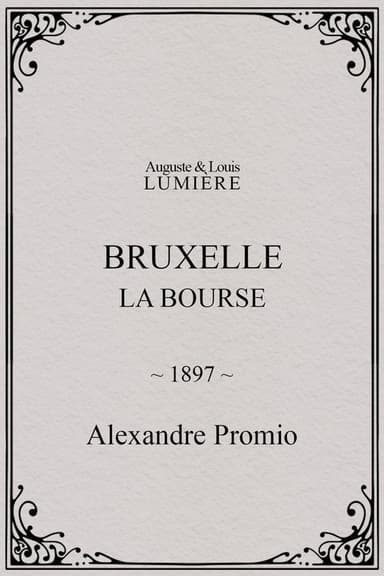 Bruxelles, la bourse poster