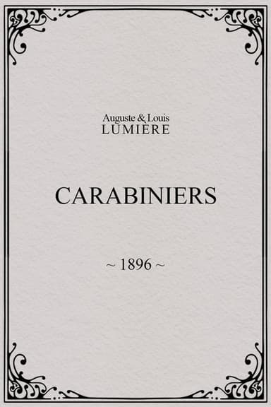 Carabiniers poster