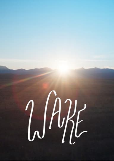 Wake poster