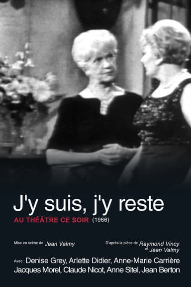 J'y suis, j'y reste poster