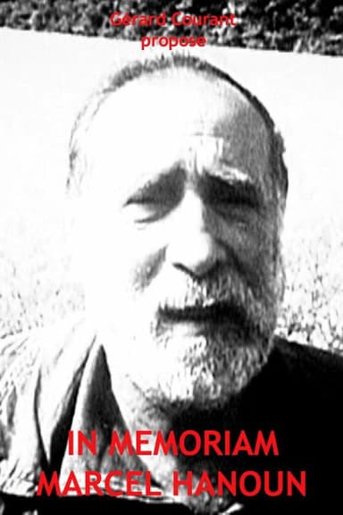 In Memoriam Marcel Hanoun poster