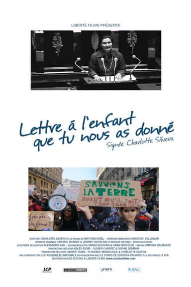 Lettre à l'enfant que tu nous as donné poster