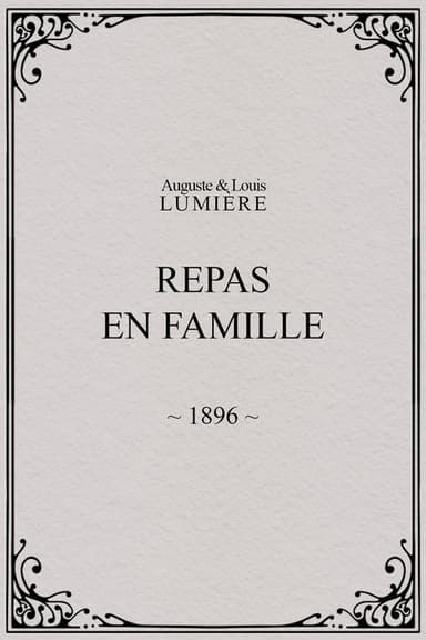 Repas en famille poster
