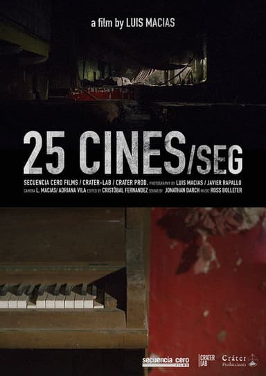25 cines/seg poster