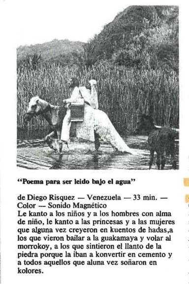 Poema para ser leído bajo el agua poster