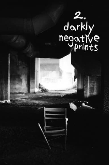 darkly negative prints poster