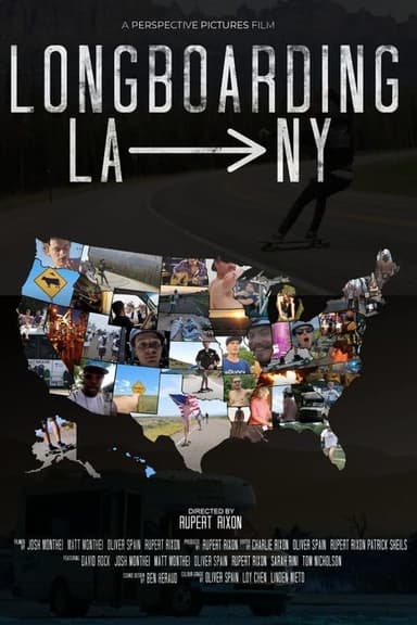 Longboarding LA to NY poster