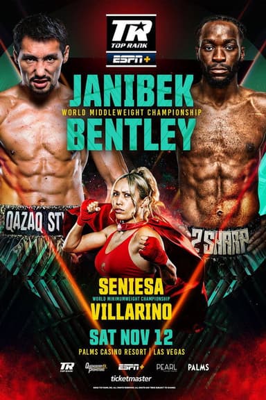 Janibek Alimkhanuly vs. Denzel Bentley poster