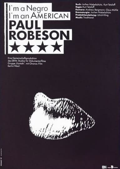 I’m a Negro, I’m an American – Paul Robeson poster