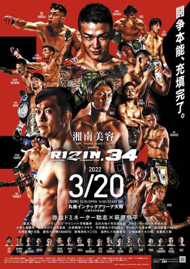 RIZIN 34 poster
