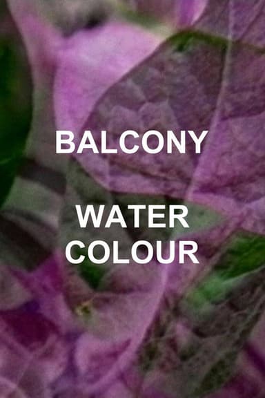 Balcony Water Colour poster