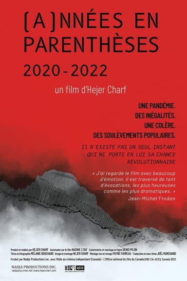 Années en parenthèses 2020-2022 poster