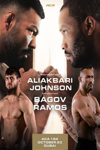 ACA 194: Johnson vs. Aliakbari poster