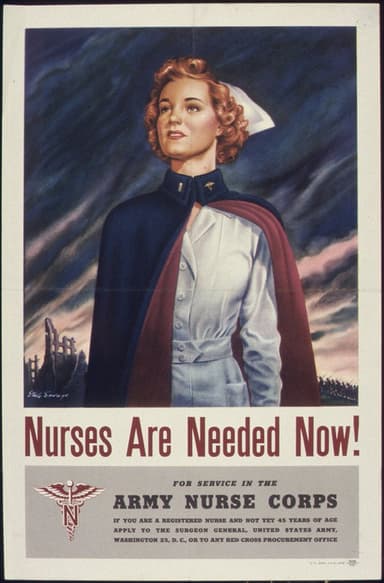 The Army Nurse poster