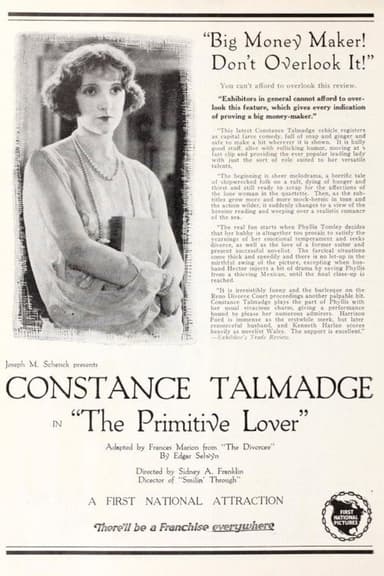 The Primitive Lover poster
