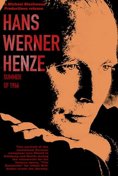 Hans Werner Henze: Summer of 1966 poster