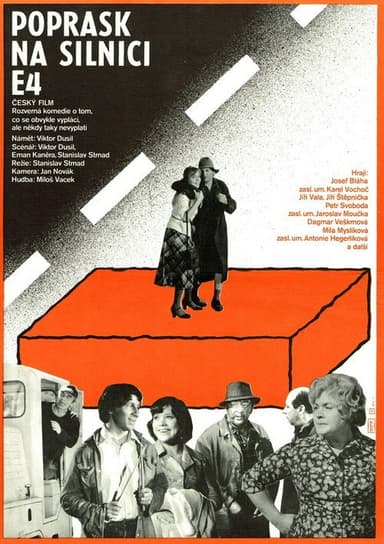 Poprask na silnici E 4 poster