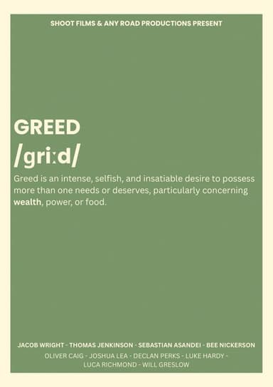GREED poster