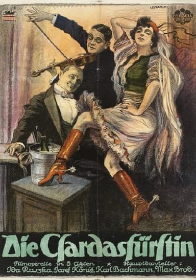 Die Czardasfürstin poster