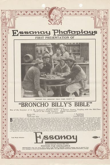Broncho Billy's Bible poster