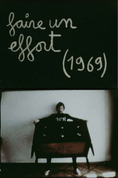 Faire un effort poster
