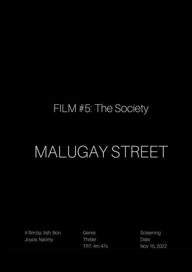 Malugay Street poster