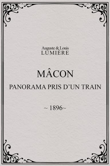 Mâcon : panorama pris d’un train poster