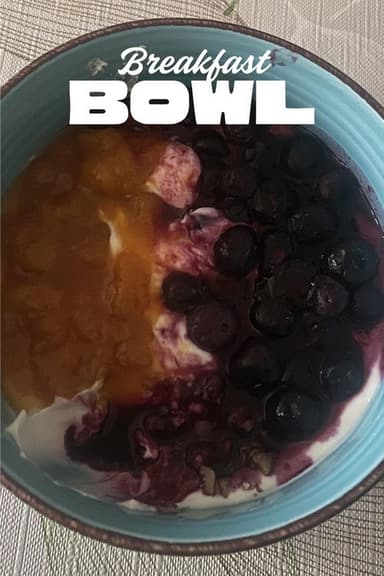 Breakfast bowl poster