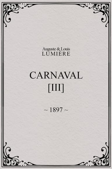 Carnaval, [III] poster