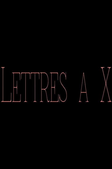 Letters to X poster