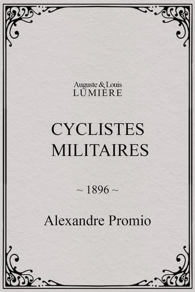 Cyclistes militaires poster