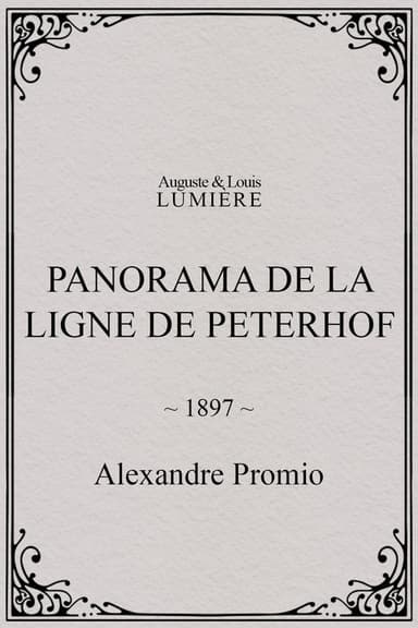 Panorama de la ligne de Peterhof poster