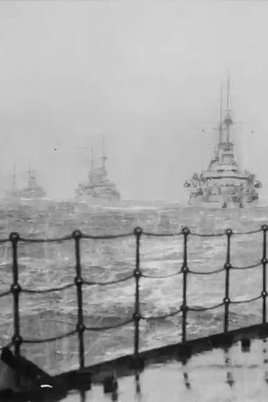 Four Warships in Rough Seas poster