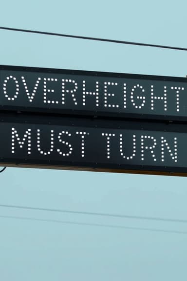 OVERHEIGHT MUST TURN poster