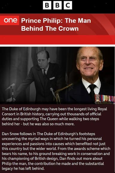 Prince Philip The Man Behind the Crown poster
