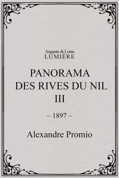 Panorama des rives du Nil, [III] poster