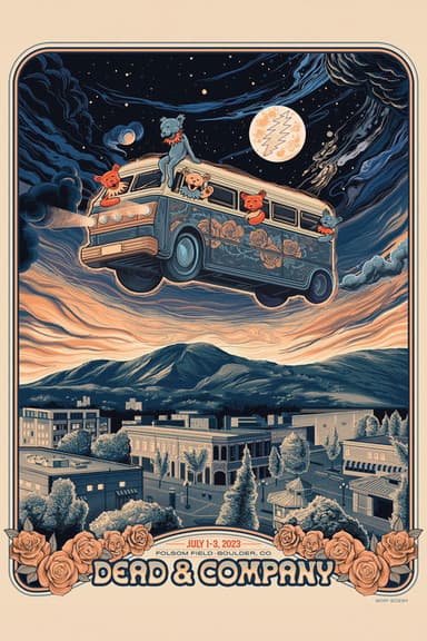Dead & Company: 2023-07-01 Folsom Field, Boulder, CO, USA poster
