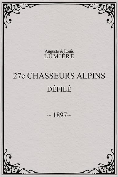 27ème chasseurs alpins : défilé poster