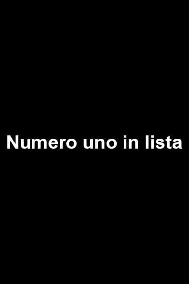 Numero uno in lista poster