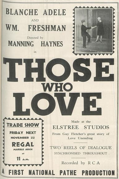 Those Who Love poster