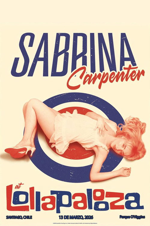 Sabrina Carpenter Live at Lollapalooza Chile poster