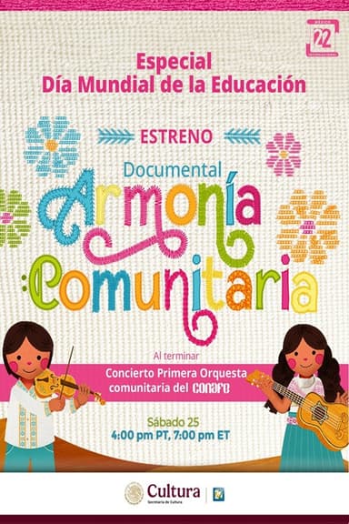 Armonía comunitaria poster