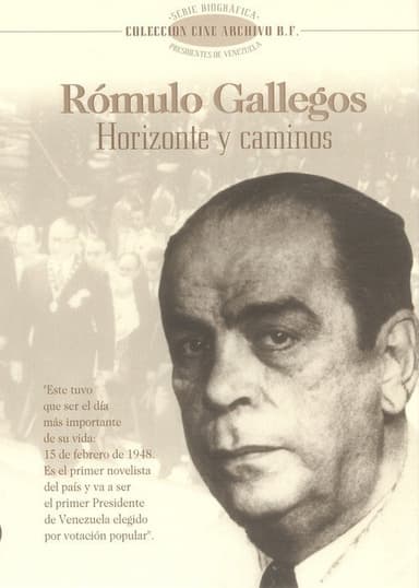 Rómulo Gallegos. Horizons and pathways poster