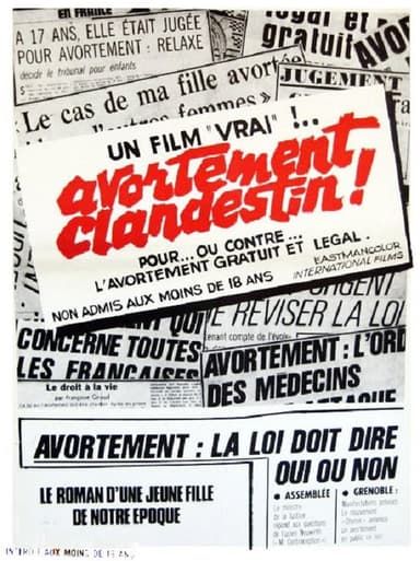 Avortement clandestin! poster