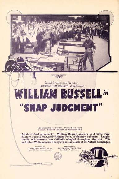 Snap Judgment poster