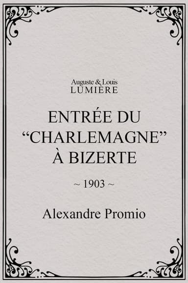 Entrée du “Charlemagne” à Bizerte poster