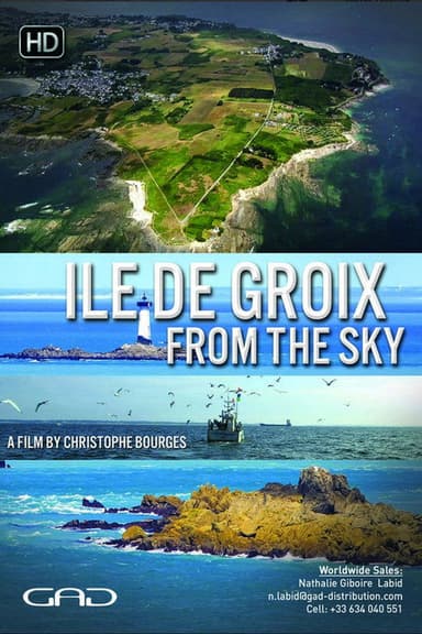 Ile de Groix from the Sky poster