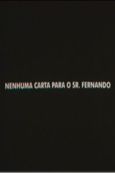 Mr. Fernando Has No Mail poster