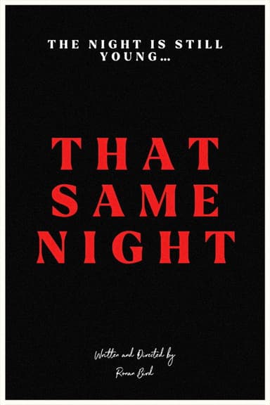 That Same Night poster
